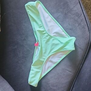 Victoria Secret Mint Green Swimsuit Bottom Large Scrunchbutt
